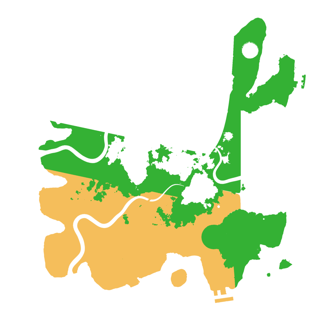Biome Rust Map: Procedural Map, Size: 3500, Seed: 848926174