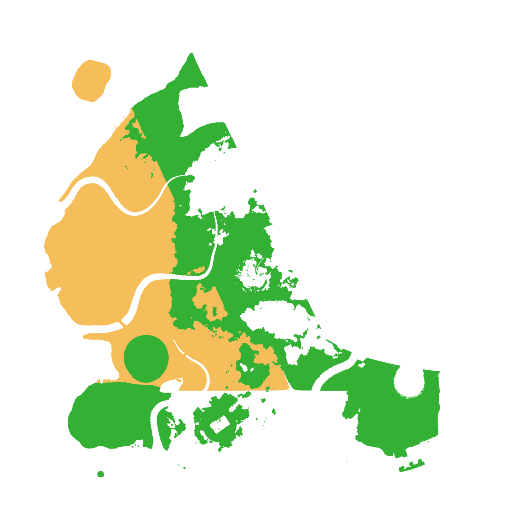 Biome Rust Map: Procedural Map, Size: 3050, Seed: 715159743