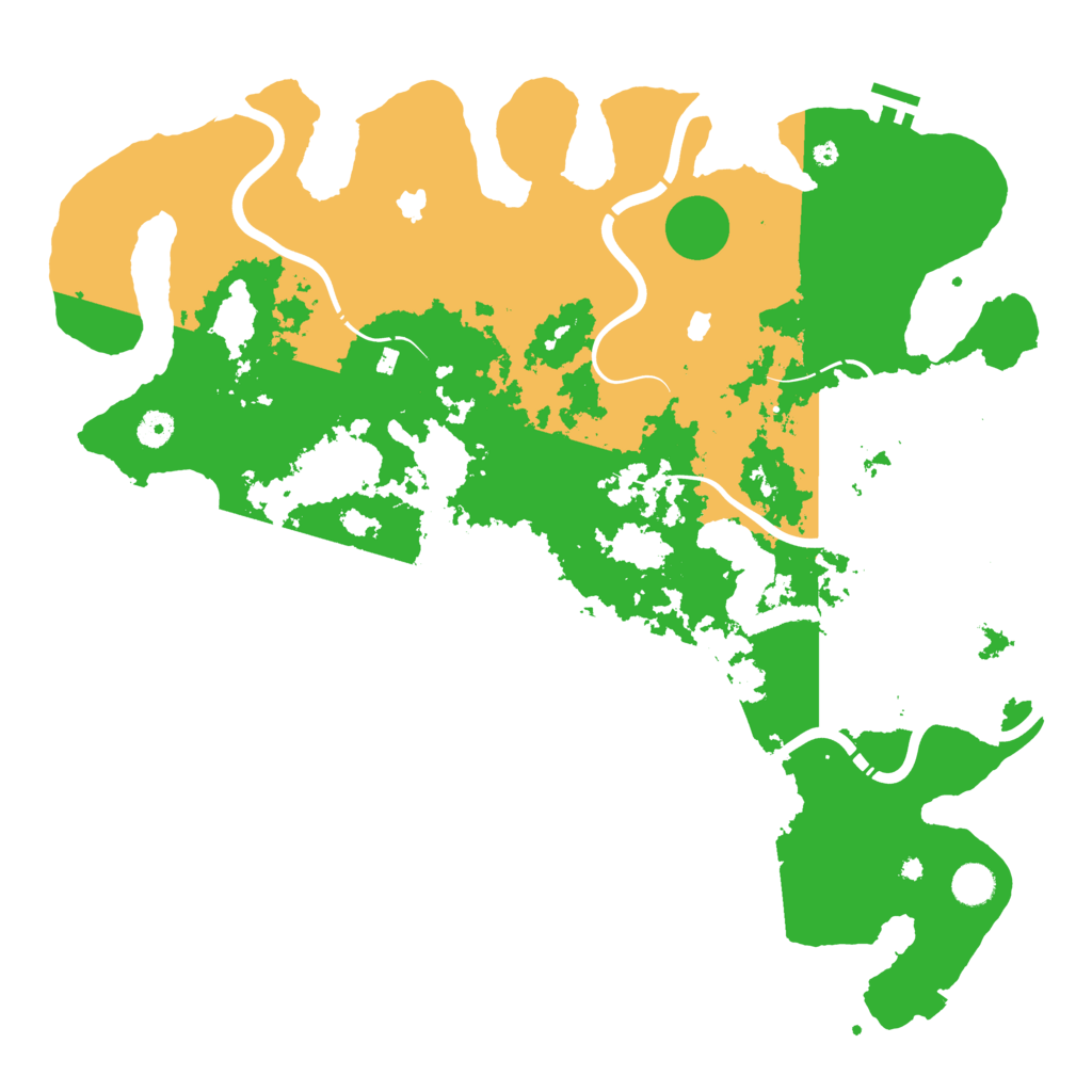 Biome Rust Map: Procedural Map, Size: 4500, Seed: 991689030
