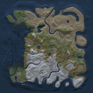 Thumbnail Rust Map: Procedural Map, Size: 4250, Seed: 796008396, 17 Monuments