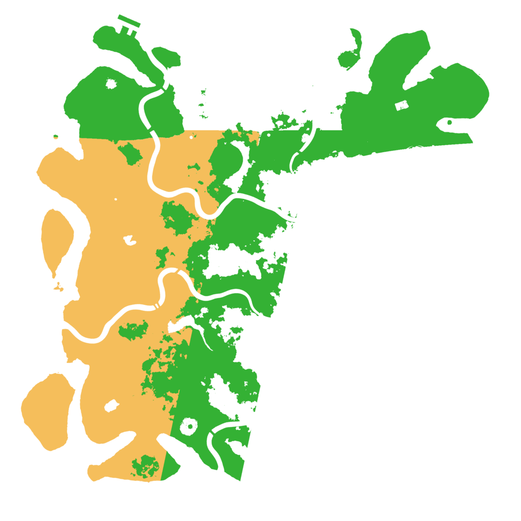 Biome Rust Map: Procedural Map, Size: 4500, Seed: 454508519