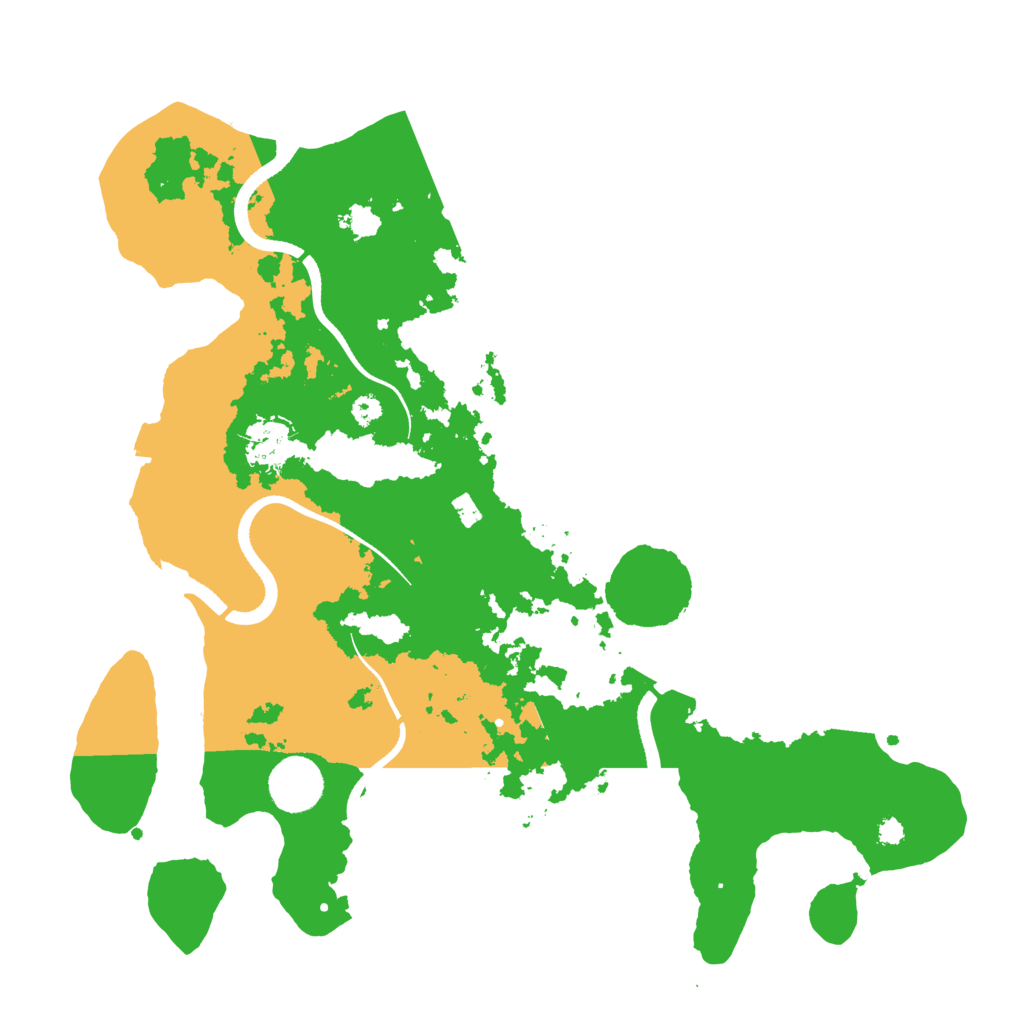 Biome Rust Map: Procedural Map, Size: 3500, Seed: 366045751