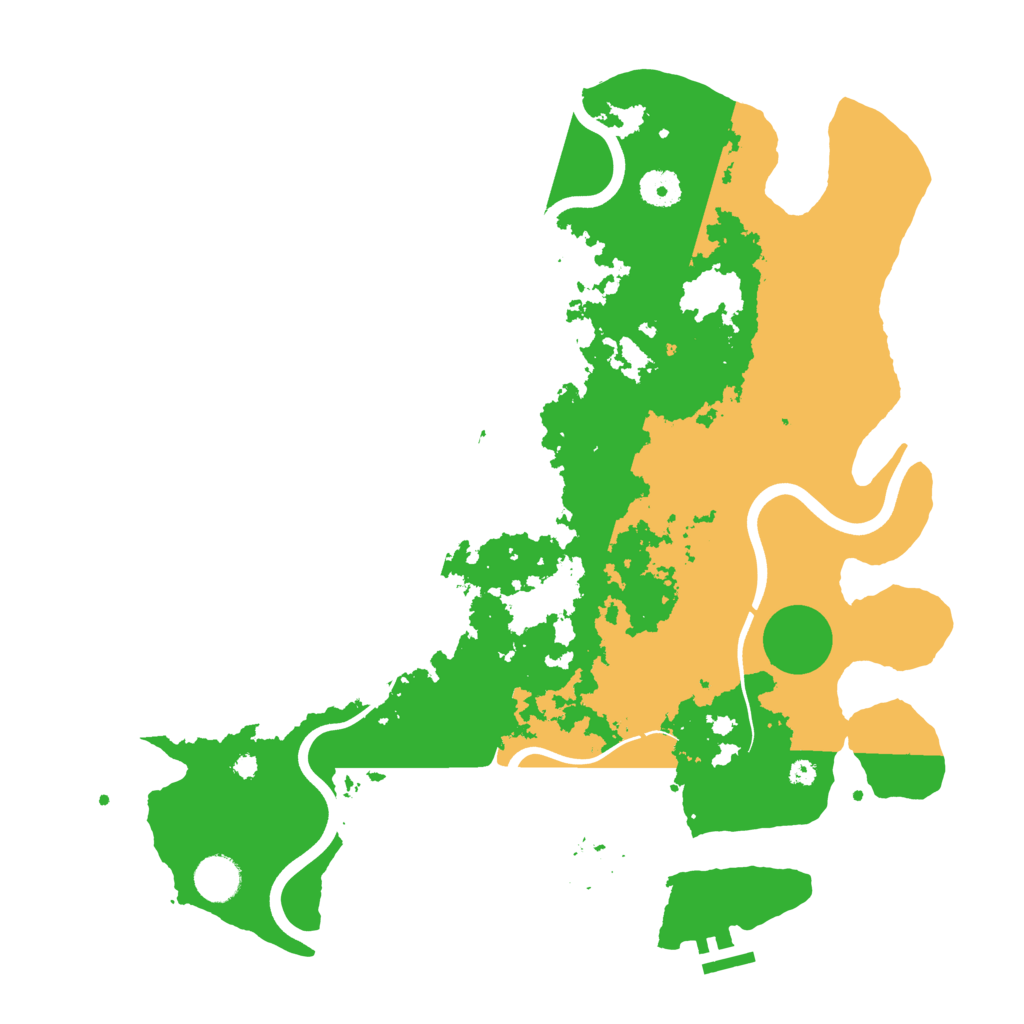 Biome Rust Map: Procedural Map, Size: 3900, Seed: 1018469621