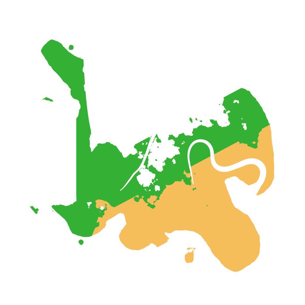 Biome Rust Map: Procedural Map, Size: 2400, Seed: 563499