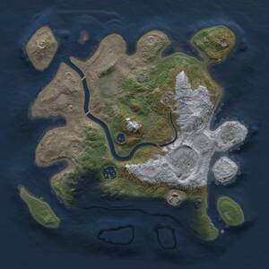Thumbnail Rust Map: Procedural Map, Size: 3000, Seed: 362, 9 Monuments
