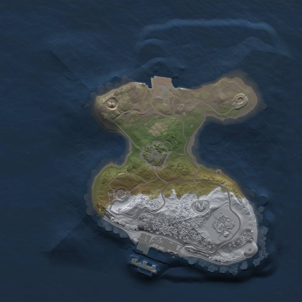 Rust Map: Procedural Map, Size: 1700, Seed: 1322965064, 5 Monuments