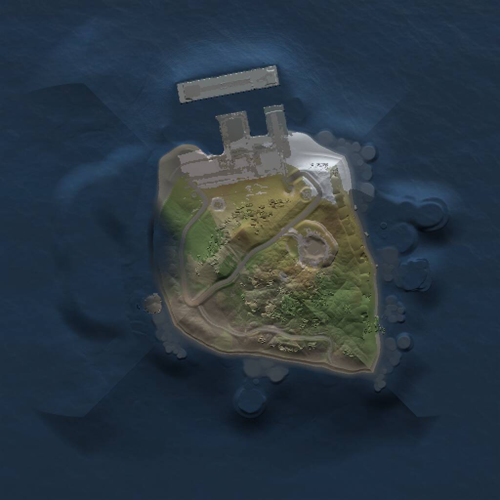 Rust Map: Procedural Map, Size: 1000, Seed: 143944353, 2 Monuments