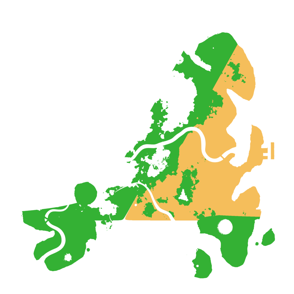 Biome Rust Map: Procedural Map, Size: 3500, Seed: 913907903