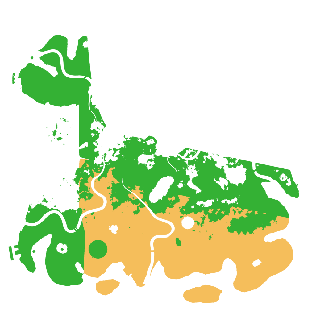 Biome Rust Map: Procedural Map, Size: 4500, Seed: 338452216