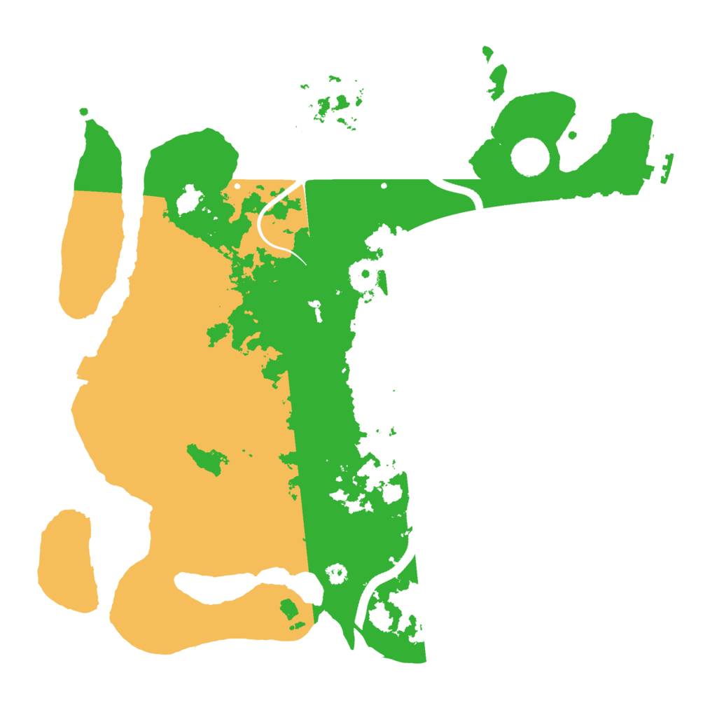 Biome Rust Map: Procedural Map, Size: 3500, Seed: 13766