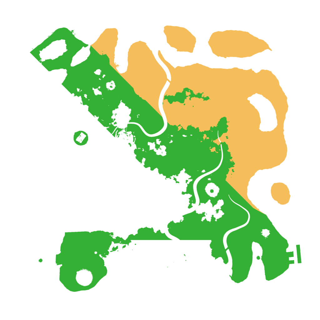 Biome Rust Map: Procedural Map, Size: 3500, Seed: 65267