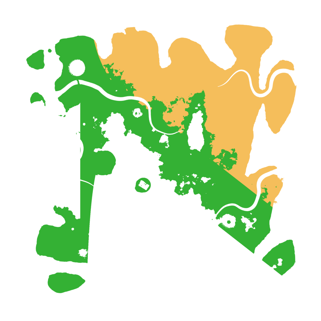 Biome Rust Map: Procedural Map, Size: 3500, Seed: 46575
