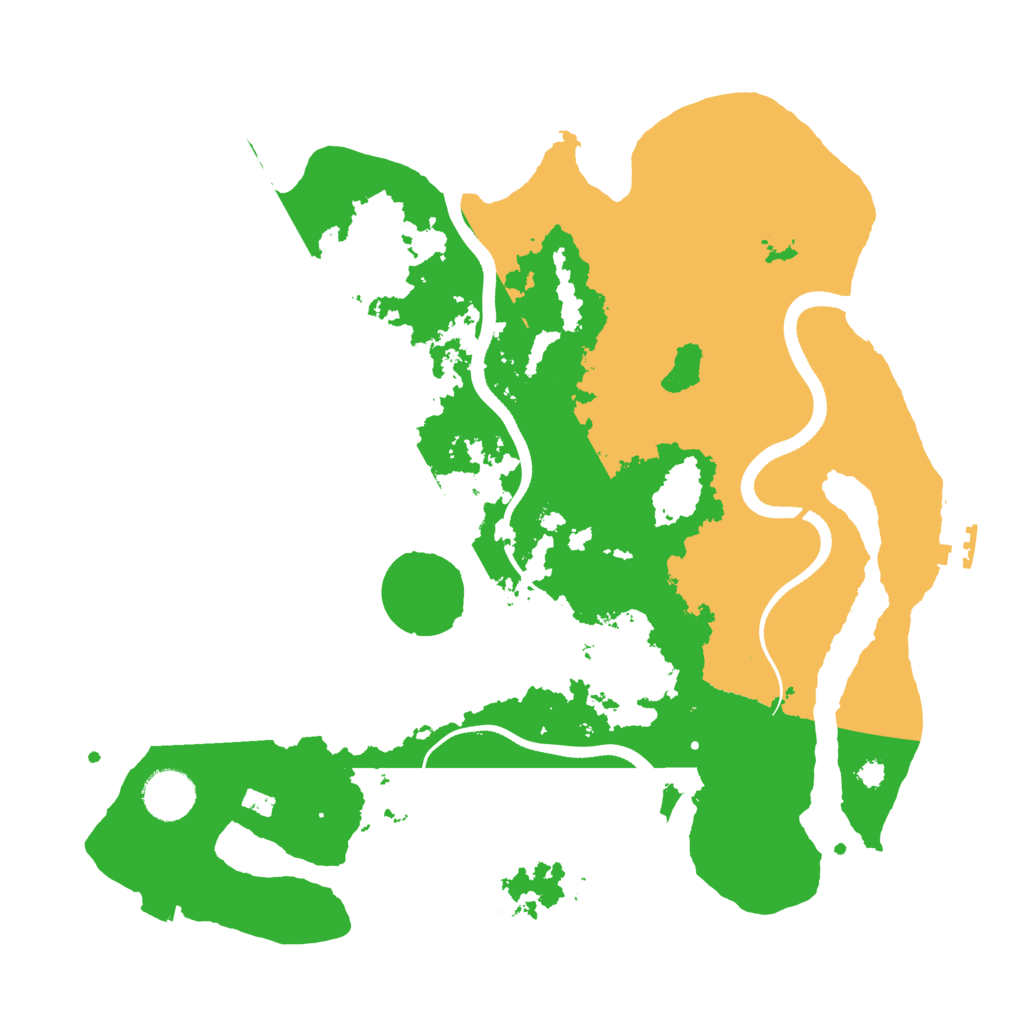 Biome Rust Map: Procedural Map, Size: 3500, Seed: 1791279