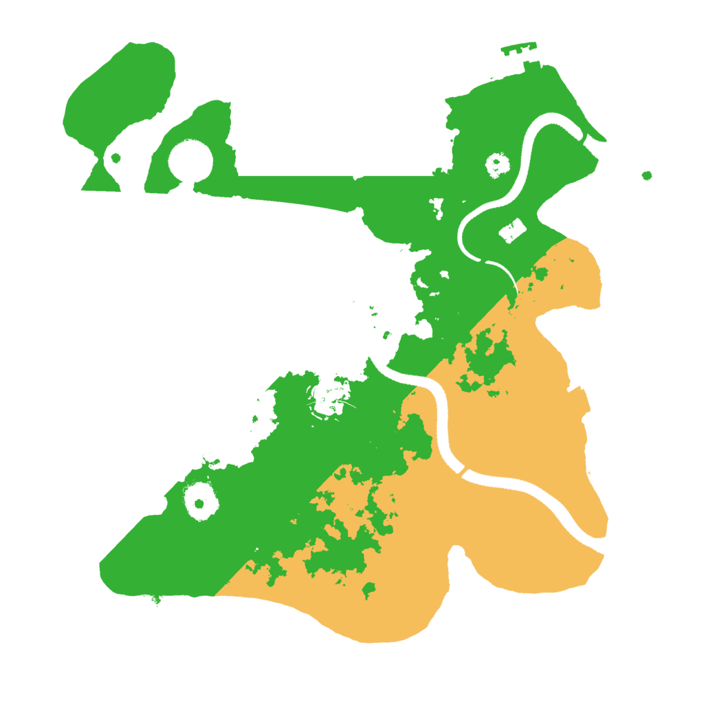 Biome Rust Map: Procedural Map, Size: 3000, Seed: 1615287365