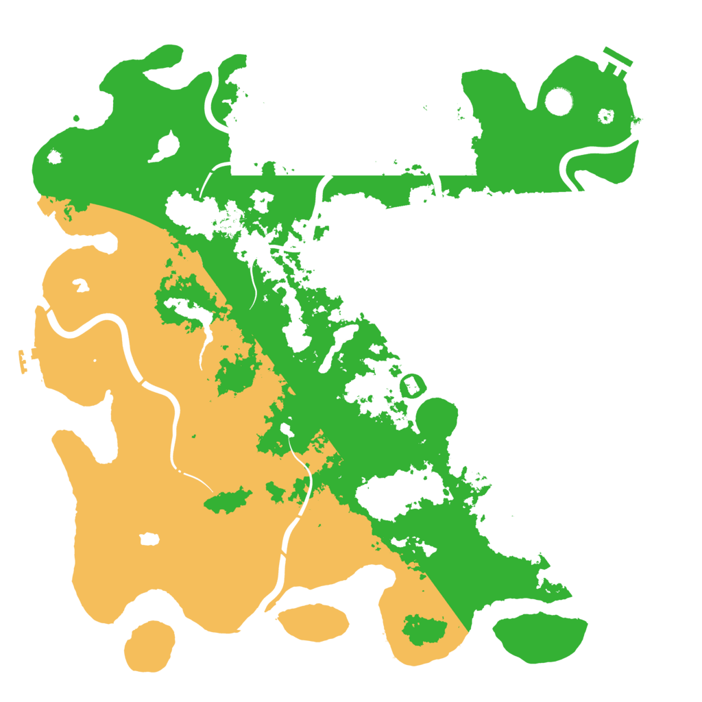 Biome Rust Map: Procedural Map, Size: 4500, Seed: 83124590
