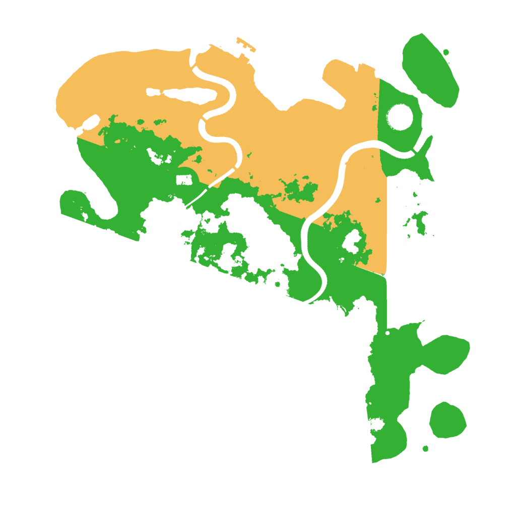 Biome Rust Map: Procedural Map, Size: 3500, Seed: 1992153067