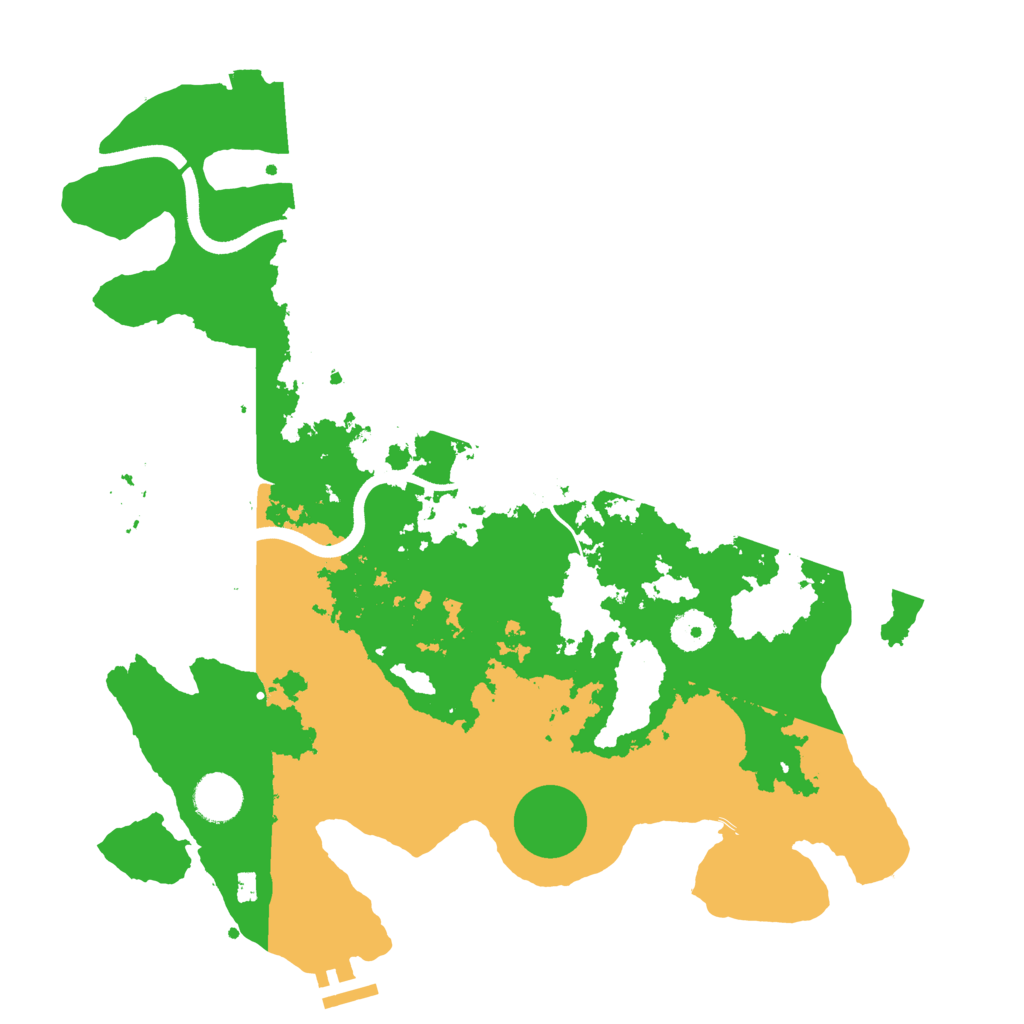 Biome Rust Map: Procedural Map, Size: 3700, Seed: 358477229