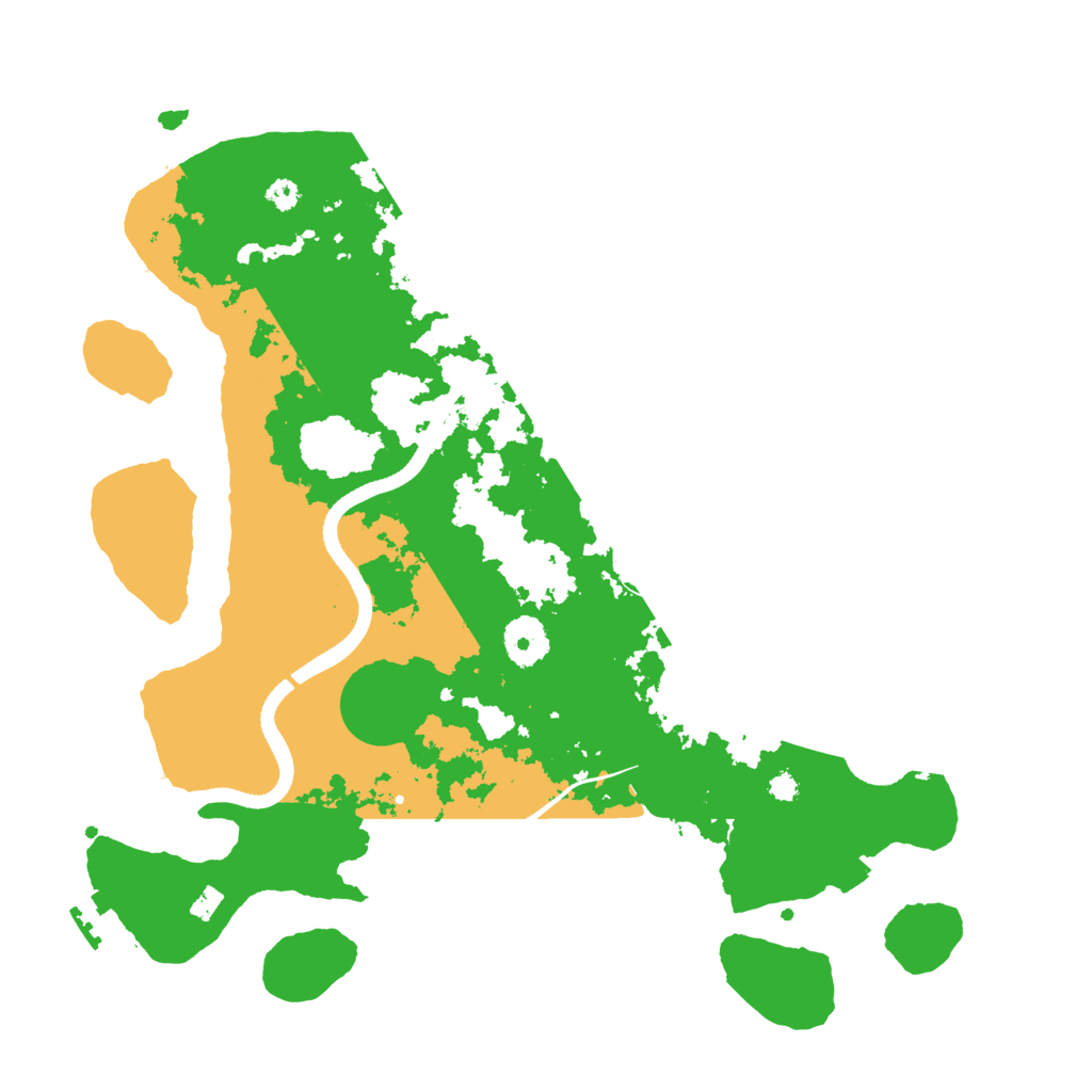Biome Rust Map: Procedural Map, Size: 3500, Seed: 21354