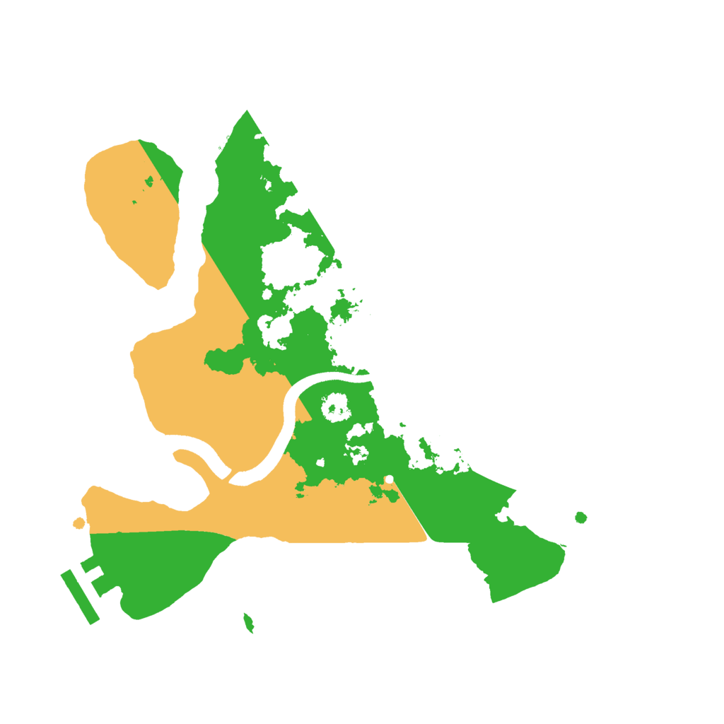 Biome Rust Map: Procedural Map, Size: 2500, Seed: 21354