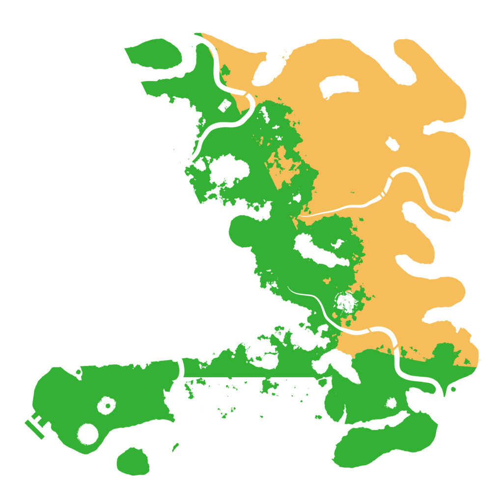 Biome Rust Map: Procedural Map, Size: 4250, Seed: 79699165