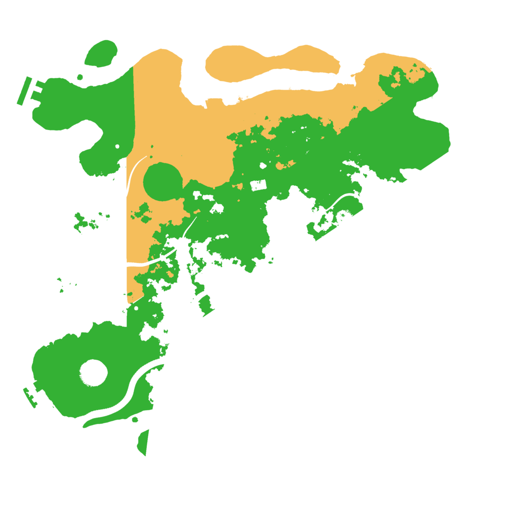 Biome Rust Map: Procedural Map, Size: 3500, Seed: 1079331497
