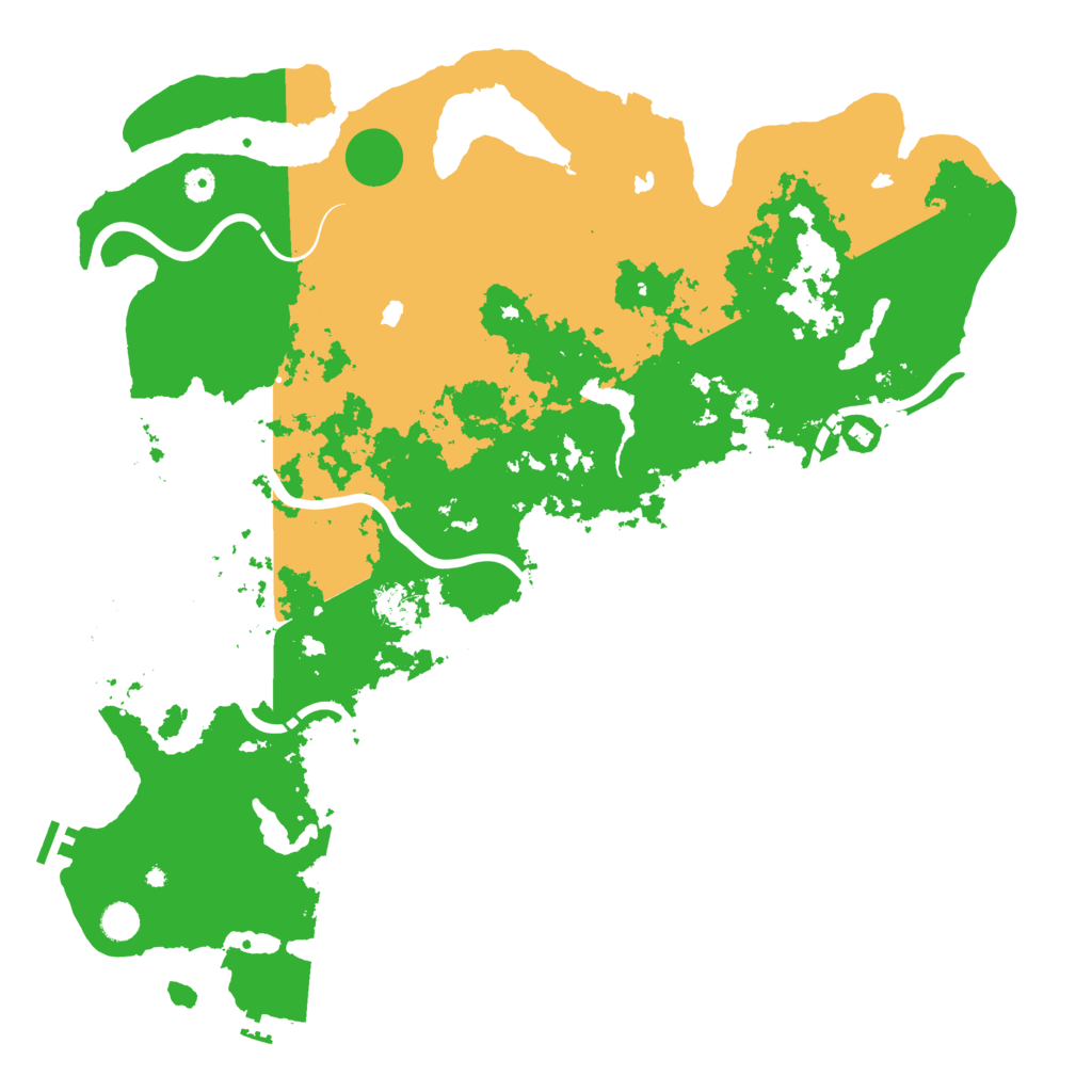 Biome Rust Map: Procedural Map, Size: 4999, Seed: 481981