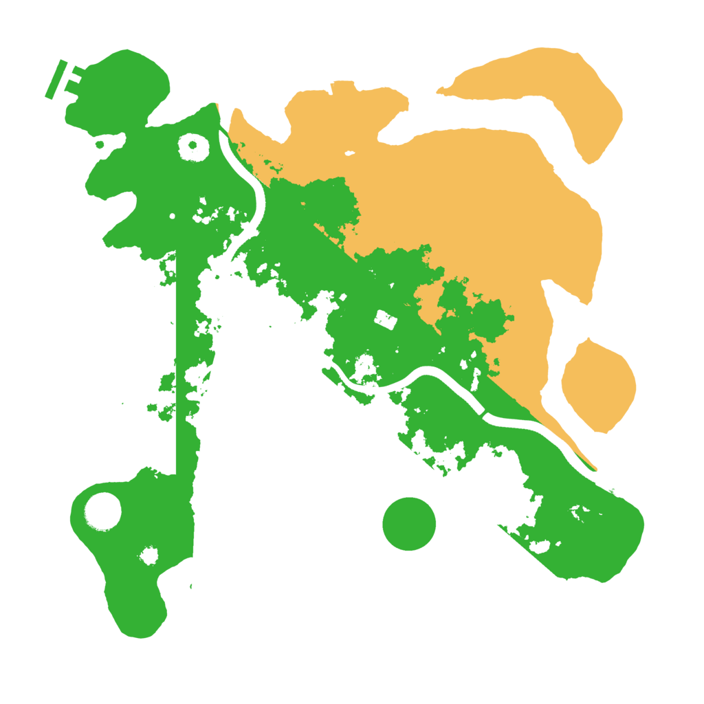 Biome Rust Map: Procedural Map, Size: 3500, Seed: 4898786