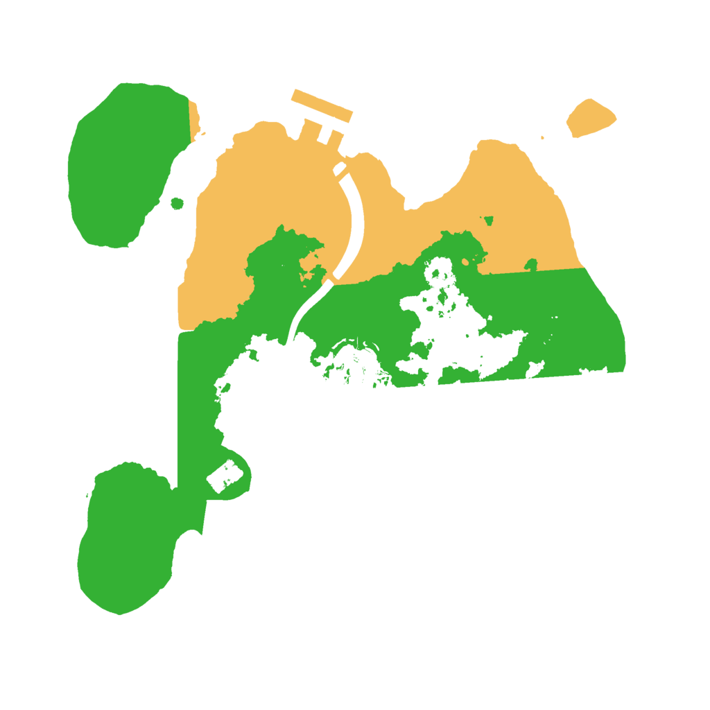 Biome Rust Map: Procedural Map, Size: 2300, Seed: 1800145615