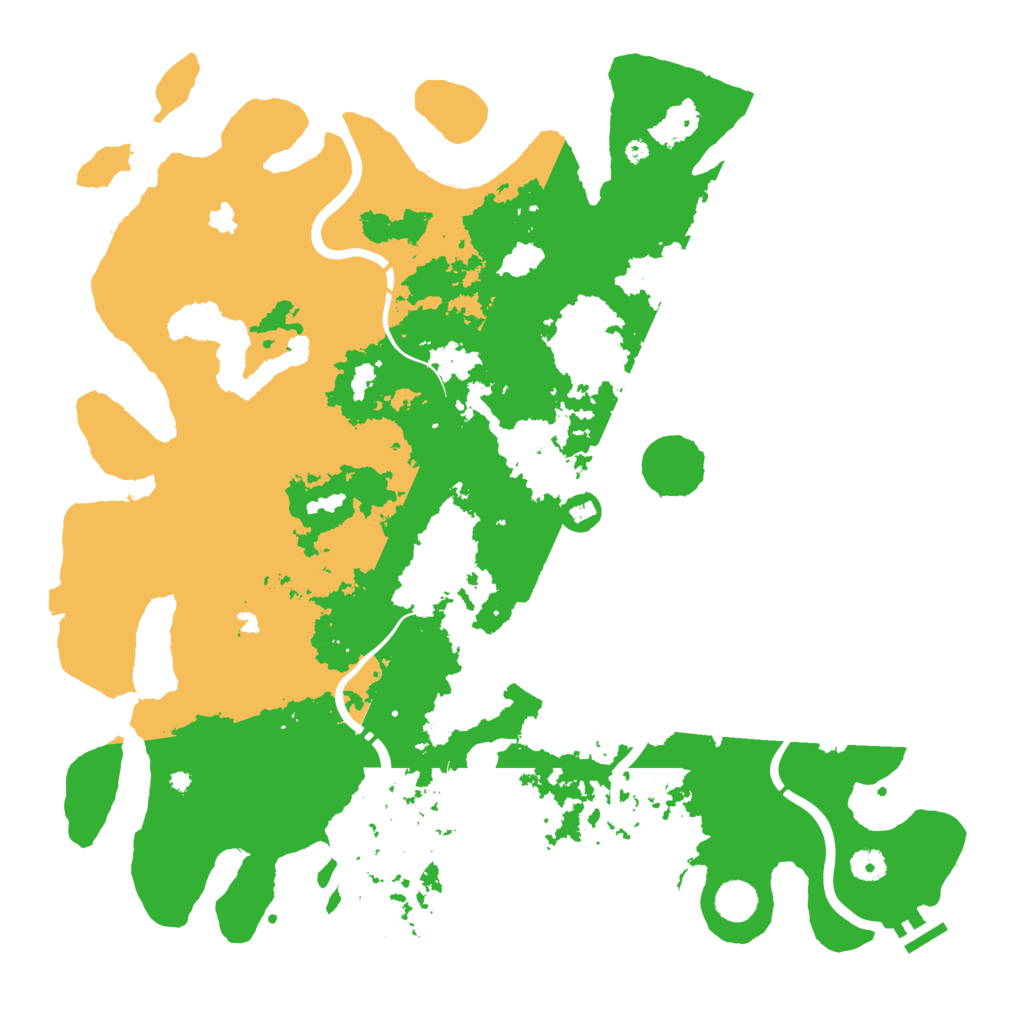 Biome Rust Map: Procedural Map, Size: 4500, Seed: 29643658