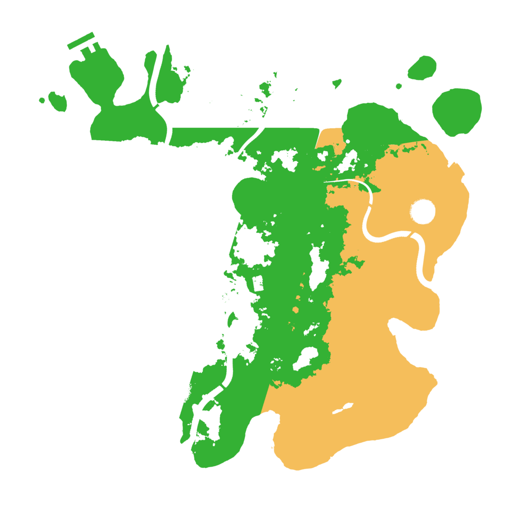 Biome Rust Map: Procedural Map, Size: 3600, Seed: 651298341