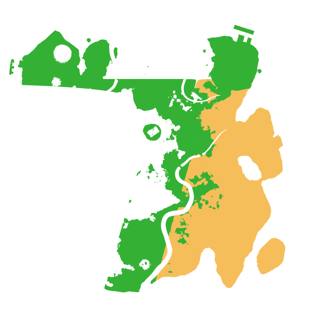 Biome Rust Map: Procedural Map, Size: 3100, Seed: 27