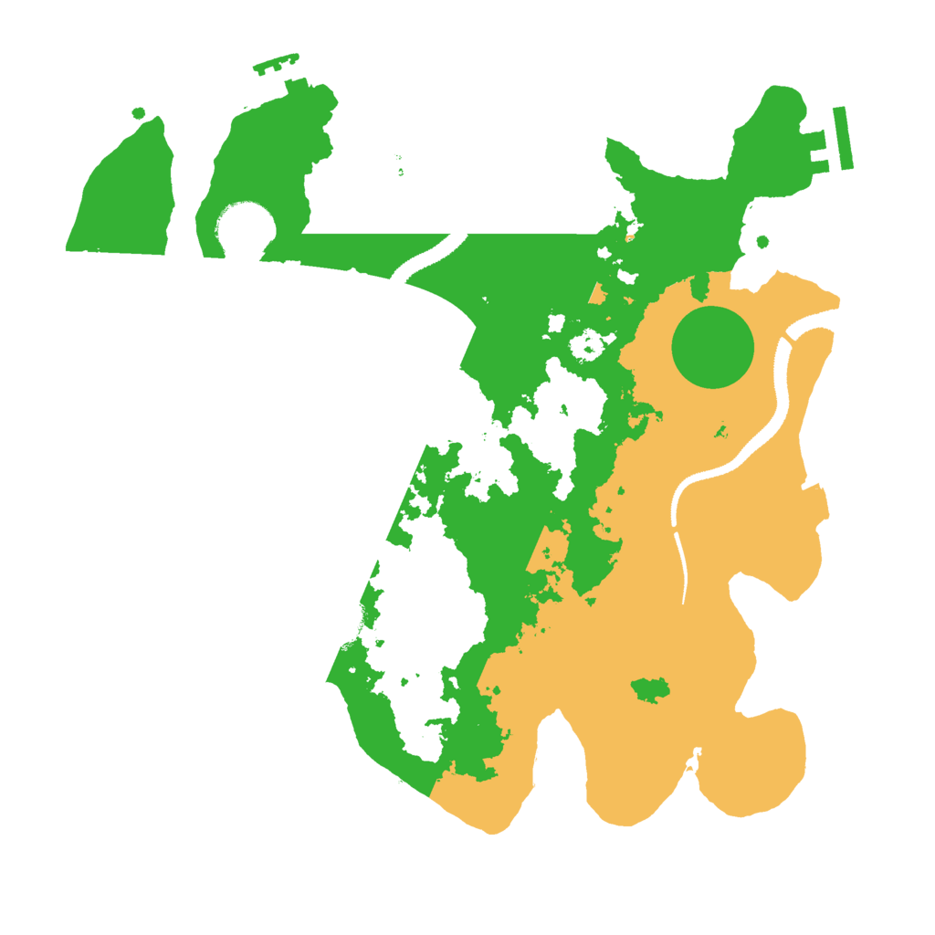 Biome Rust Map: Procedural Map, Size: 3000, Seed: 39886