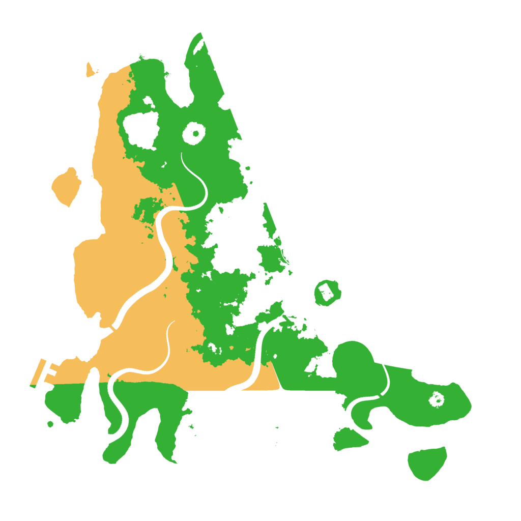 Biome Rust Map: Procedural Map, Size: 3500, Seed: 712584716