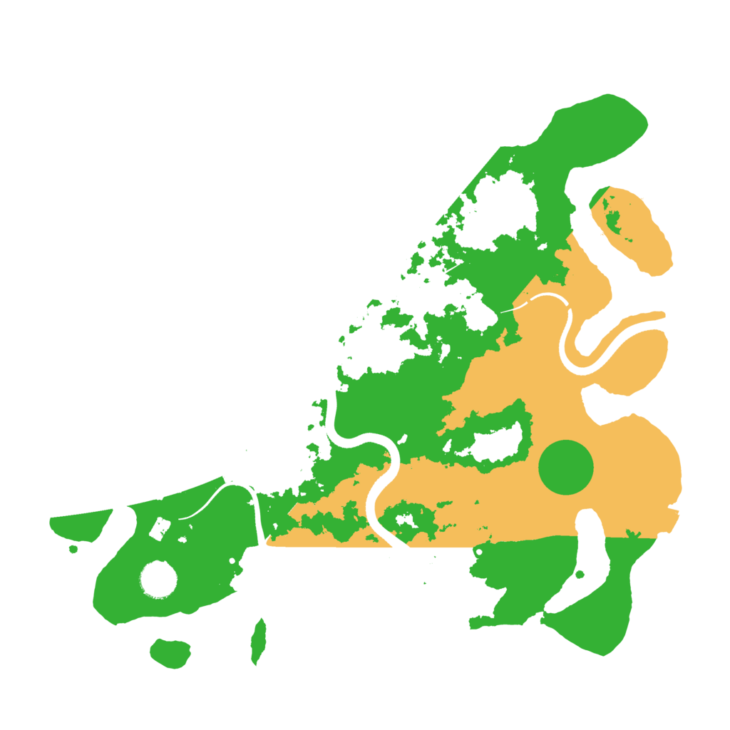 Biome Rust Map: Procedural Map, Size: 3500, Seed: 871026874