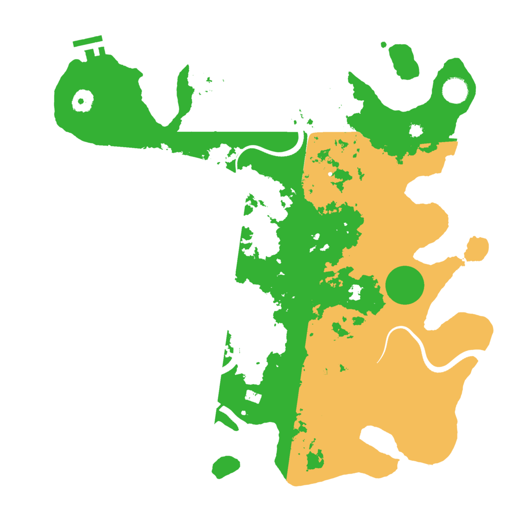 Biome Rust Map: Procedural Map, Size: 3600, Seed: 50011