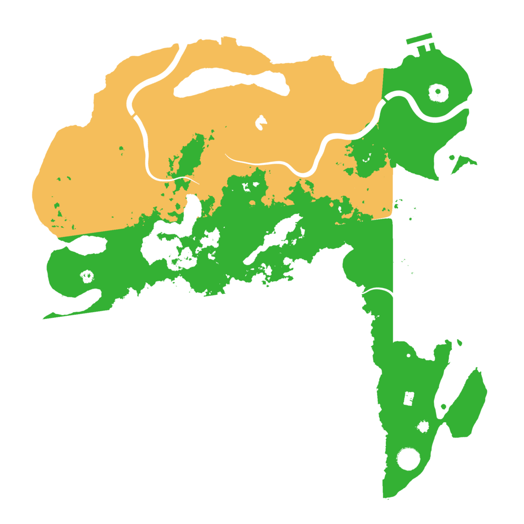 Biome Rust Map: Procedural Map, Size: 4050, Seed: 1235834567