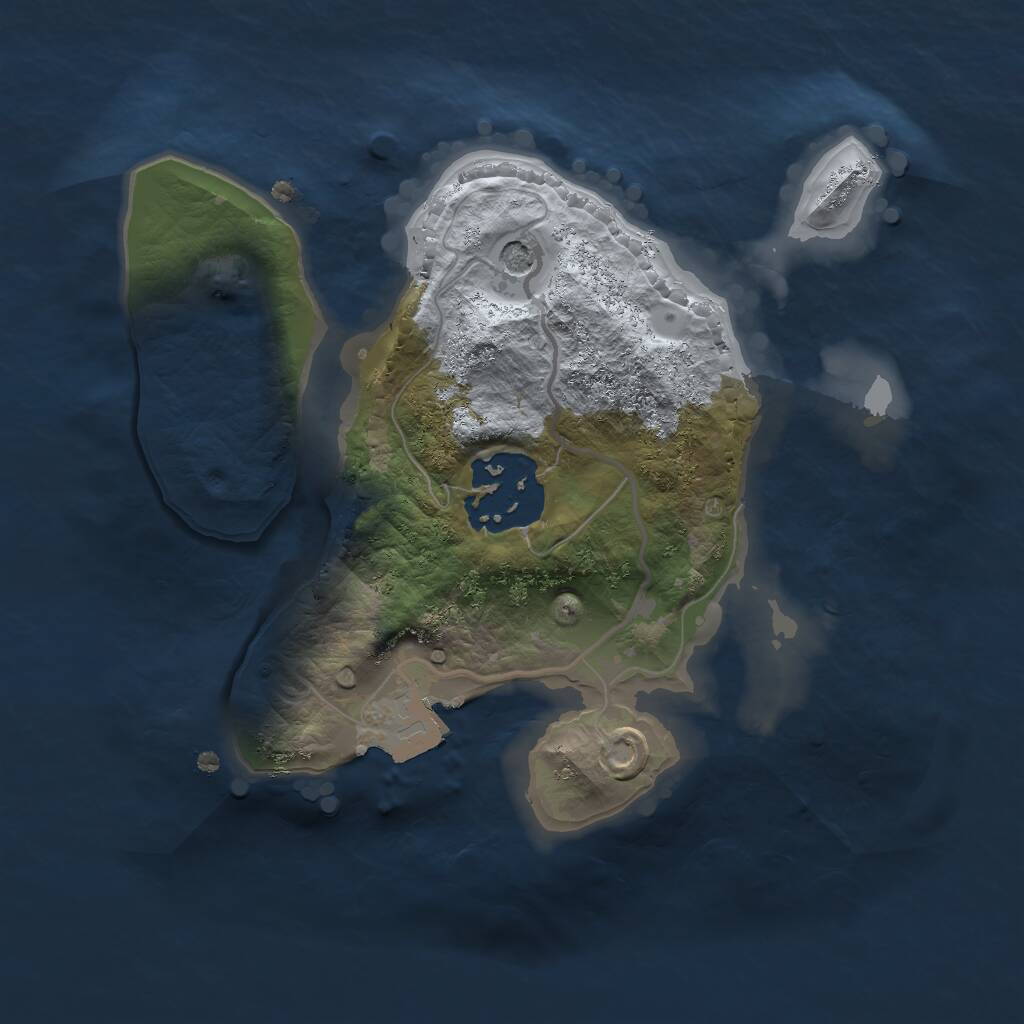 Rust Map: Procedural Map, Size: 1900, Seed: 328600253, 3 Monuments