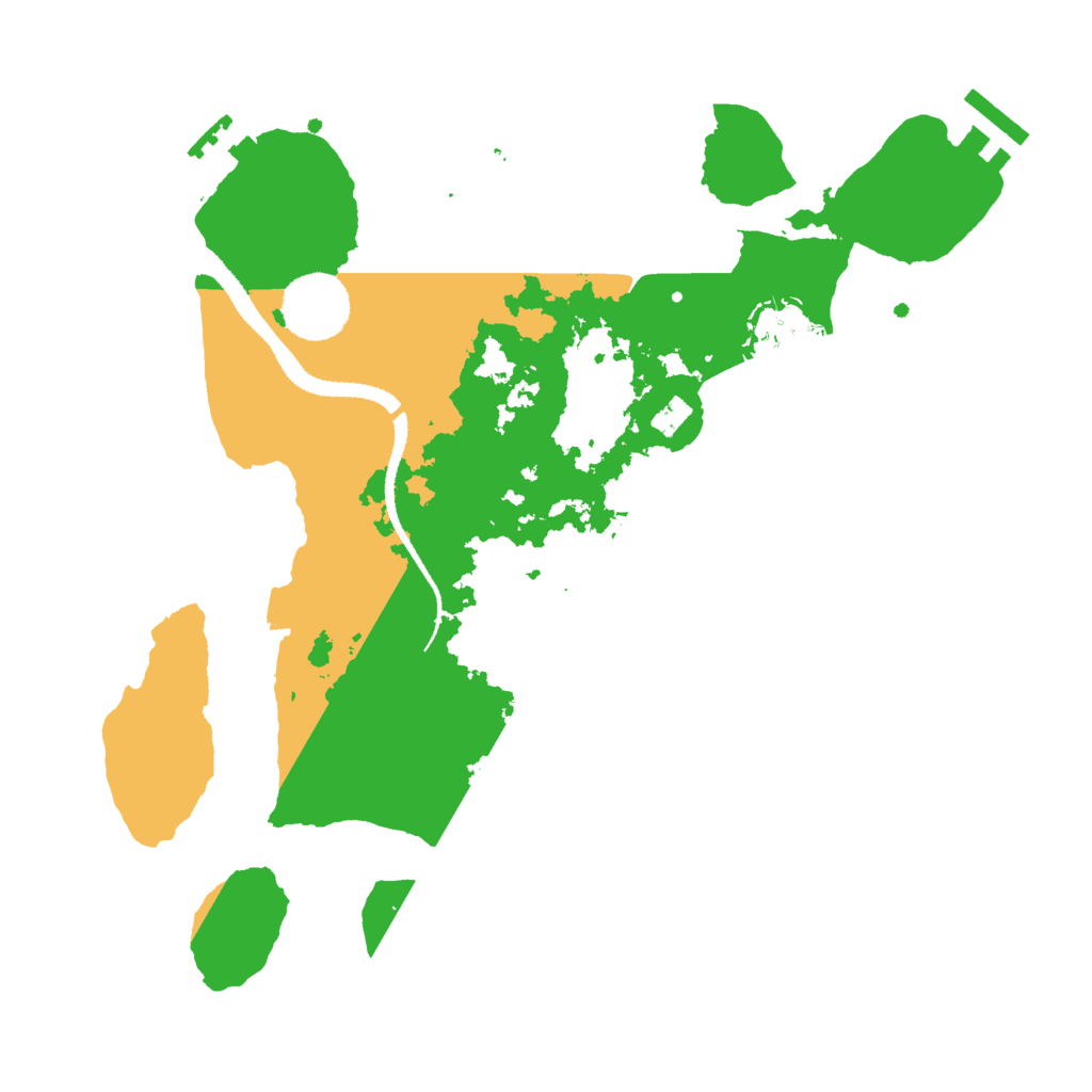 Biome Rust Map: Procedural Map, Size: 3000, Seed: 1663101668