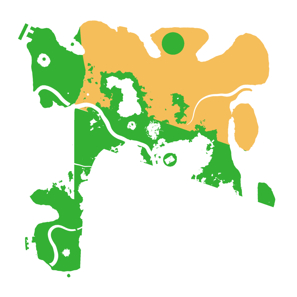 Biome Rust Map: Procedural Map, Size: 3500, Seed: 1211151651