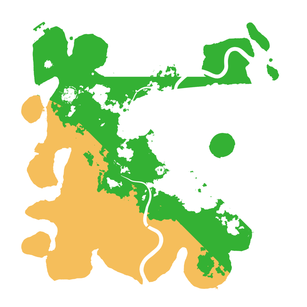 Biome Rust Map: Procedural Map, Size: 3500, Seed: 808667915