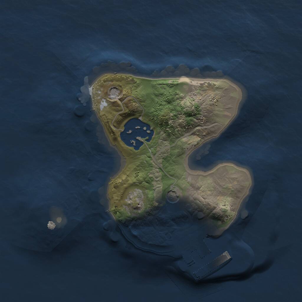 Rust Map: Procedural Map, Size: 1500, Seed: 179, 4 Monuments