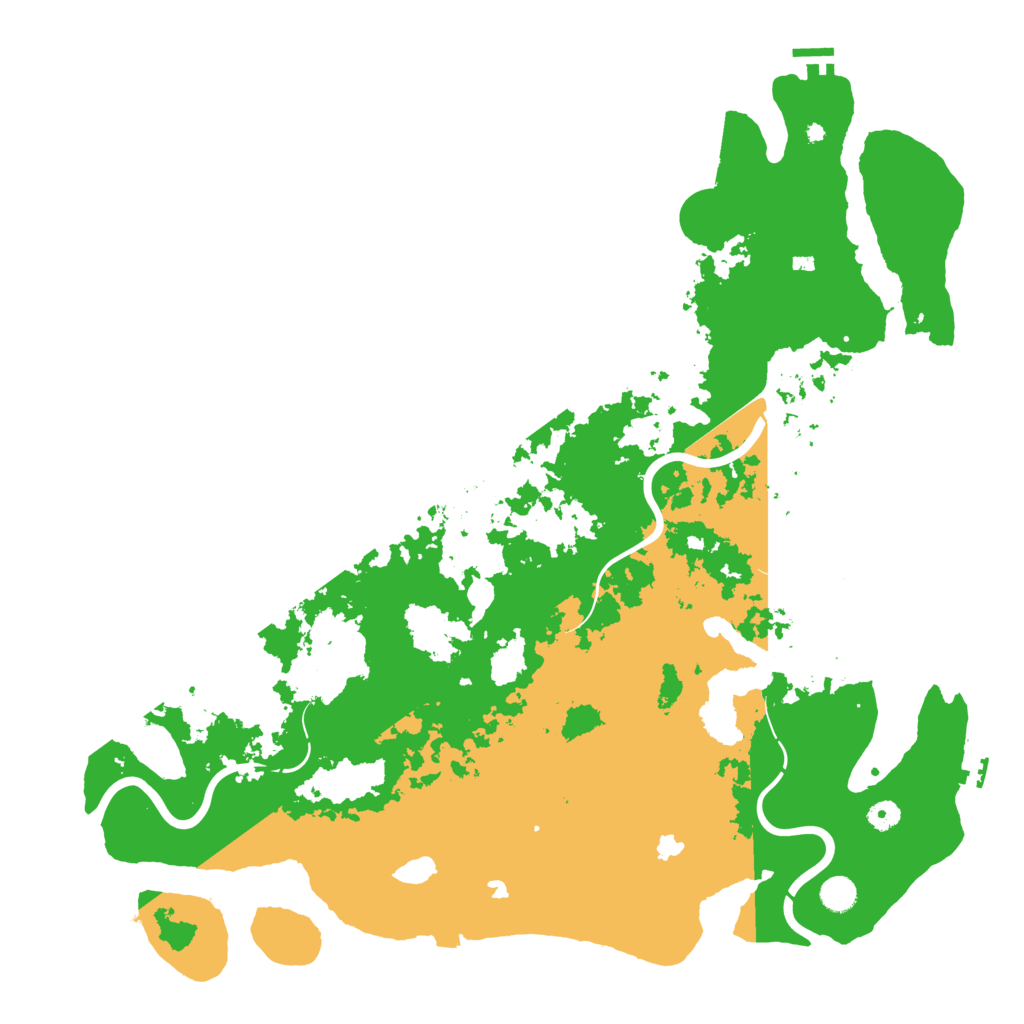 Biome Rust Map: Procedural Map, Size: 5000, Seed: 346512