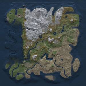 Thumbnail Rust Map: Procedural Map, Size: 4250, Seed: 194846727, 16 Monuments