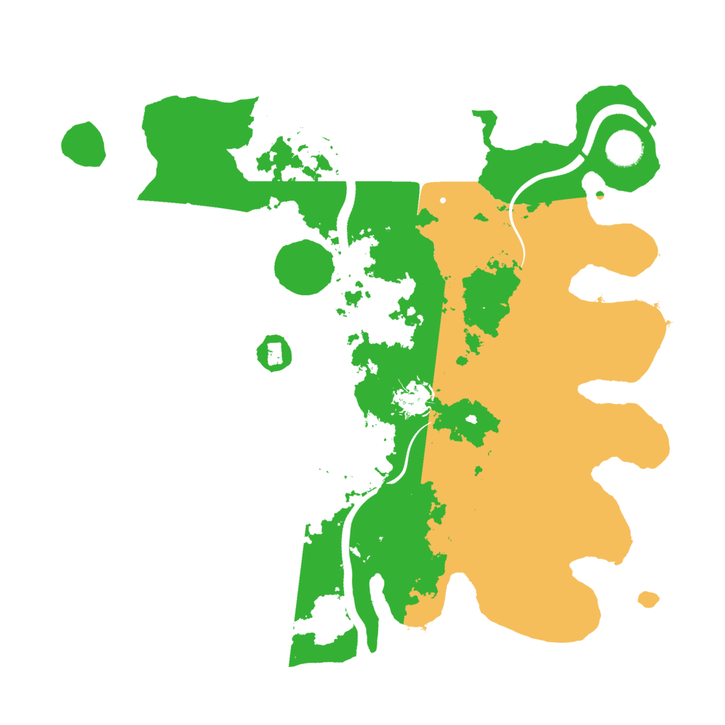 Biome Rust Map: Procedural Map, Size: 3500, Seed: 23758