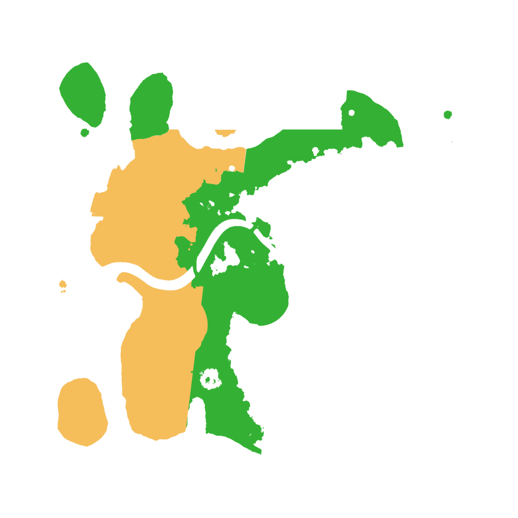 Biome Rust Map: Procedural Map, Size: 2500, Seed: 2144343647