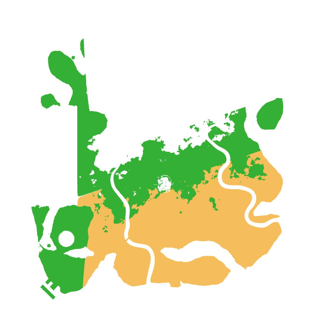 Biome Rust Map: Procedural Map, Size: 3500, Seed: 29995