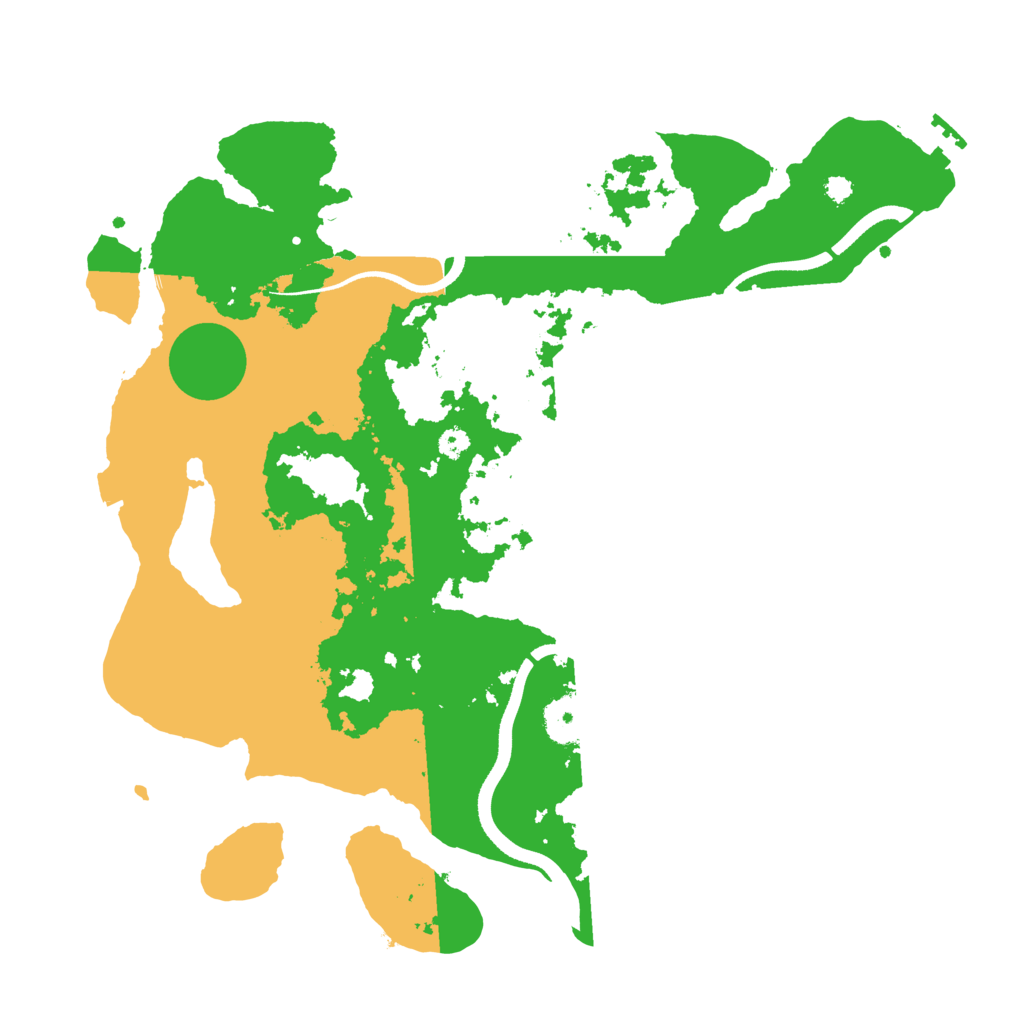 Biome Rust Map: Procedural Map, Size: 3500, Seed: 417220613