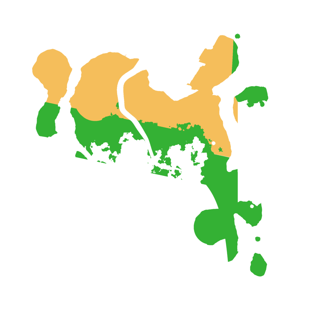 Biome Rust Map: Procedural Map, Size: 2500, Seed: 91233