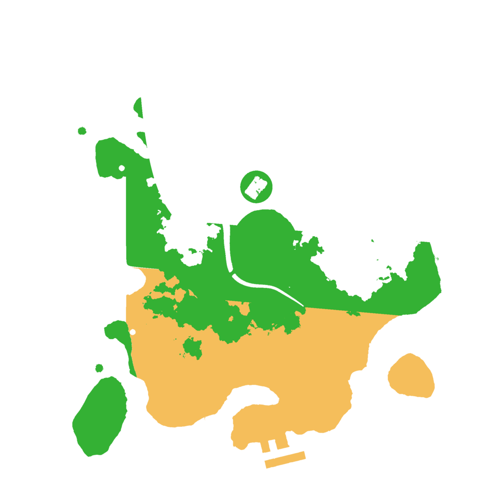 Biome Rust Map: Procedural Map, Size: 2500, Seed: 12346