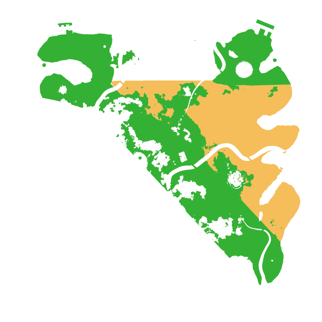 Biome Rust Map: Procedural Map, Size: 3500, Seed: 613517574